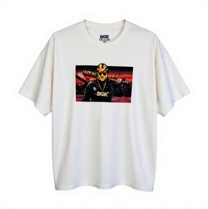 DGK Skateboards Jason Voorhees Graphic White T-Shirt Size XXL